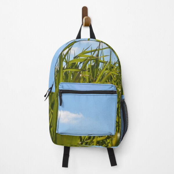 Item preview, green corn field with blue sky designed and sold by moonaliara.