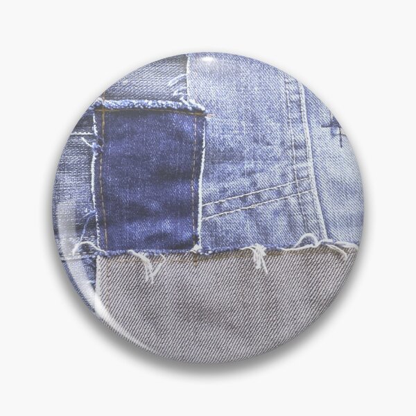 Item preview, denim patchwork designed and sold by redstitchlab.