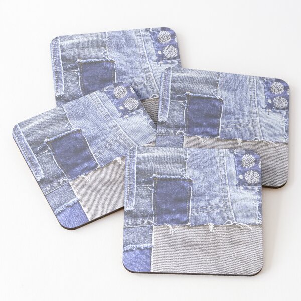 Item preview, denim patchwork designed and sold by redstitchlab.