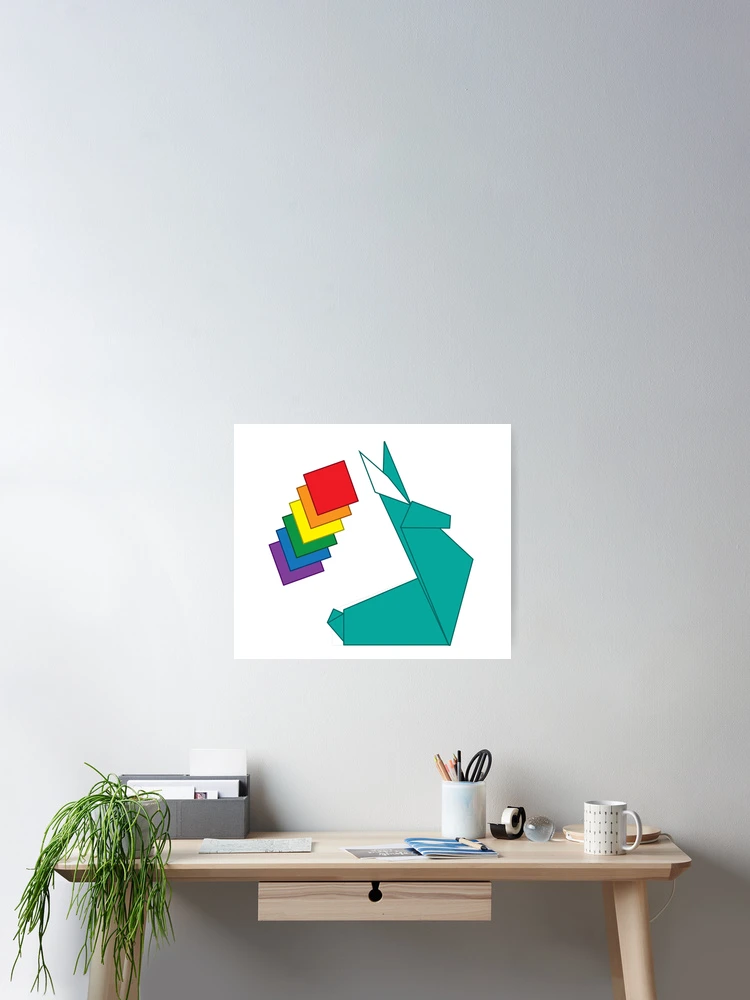 Thumbnail 2 of 3, Poster, Origami Rabbit designed and sold by Reitticus.