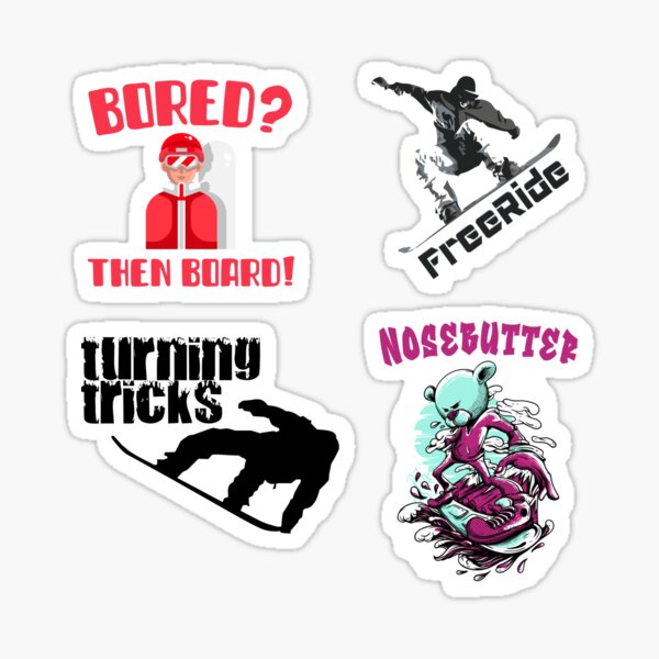 Stickers ski free ride - Stickers Malin