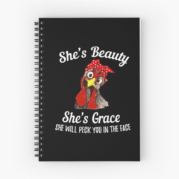 Item preview, Chicken Beauty Grace She'll Peck you in the Face - Funny Chicken Lover designed and sold by silverhexagon.