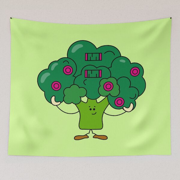 Item preview, Broccoli with curlers designed and sold by Kritzel-Claudi.
