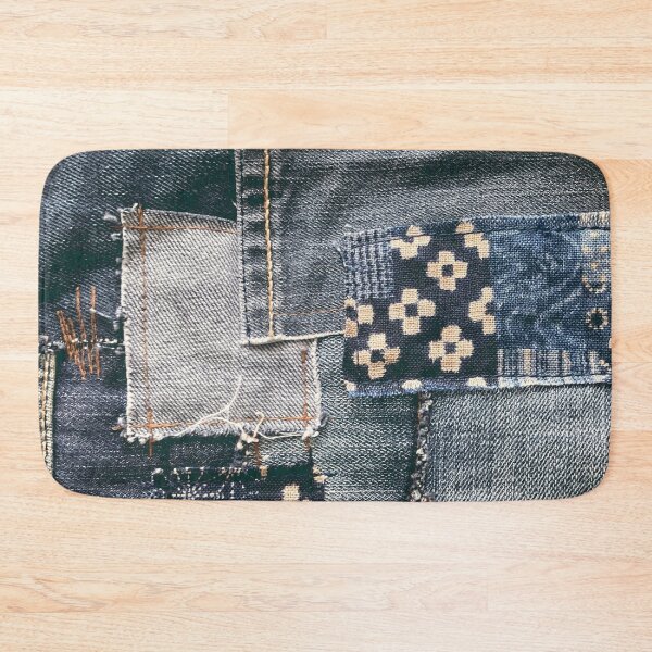 Item preview, denim patchwork  designed and sold by redstitchlab.