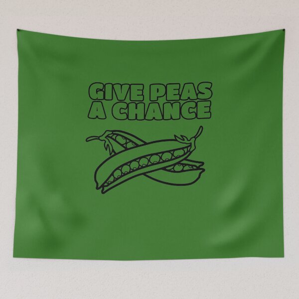 Item preview, Give Peas A Chance Funny Lyrics Pun Parody designed and sold by sillyquestions.