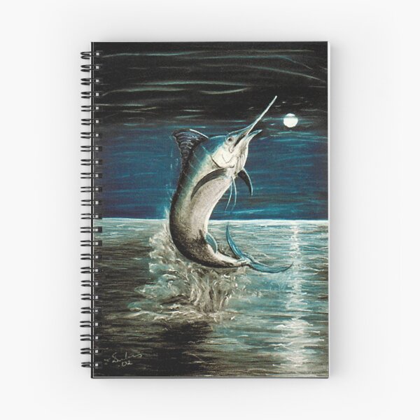 Item preview, Marlin iluminado por la luna designed and sold by Elisabeth Dubois.