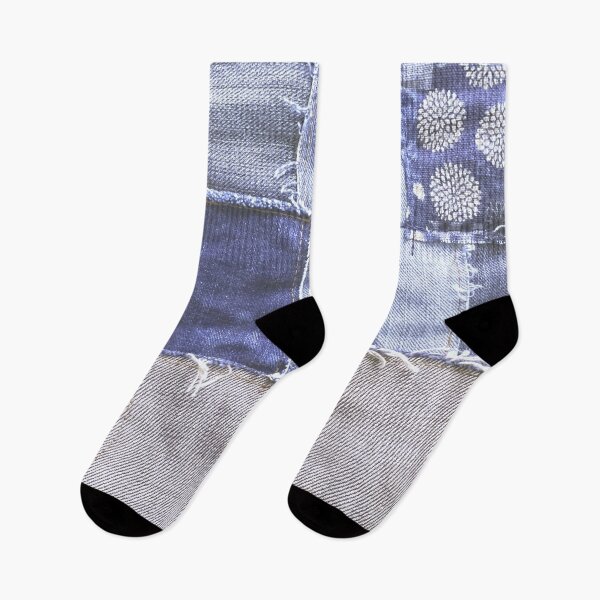 Item preview, denim patchwork designed and sold by redstitchlab.