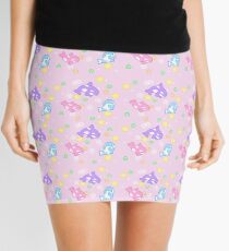 Fairy Kei Orca Trio Pattern Mini Skirt
