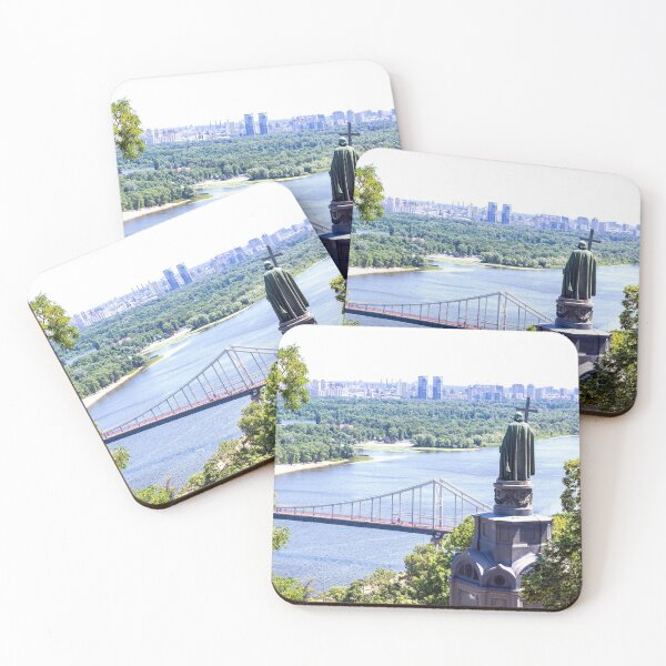 Item preview, View of the Vladimir The Great statue overlooking Dnipro river in Kyiv, Ukraine designed and sold by Rrrainbow.