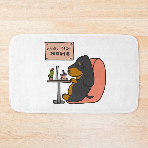 Item preview, WORK FROM HOME dog lover T-shirt designed and sold by deepakrode7.