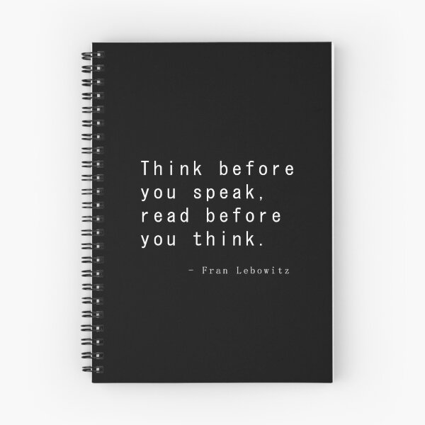 Item preview, Fran Lebowitz — Think before you speak. Read before you think. designed and sold by doyle-design.