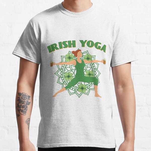 Men's Green Short Sleeve Shirt - Irish Yoga