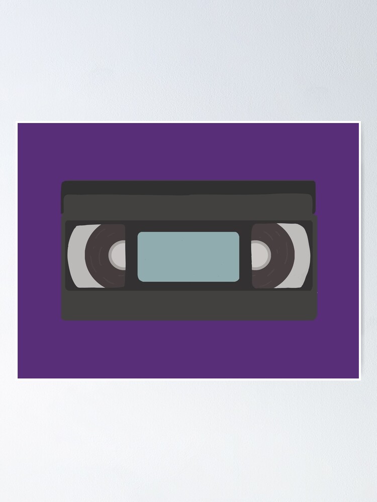 Blank Vhs Tape Poster For Sale By Fcgraphic Redbubble