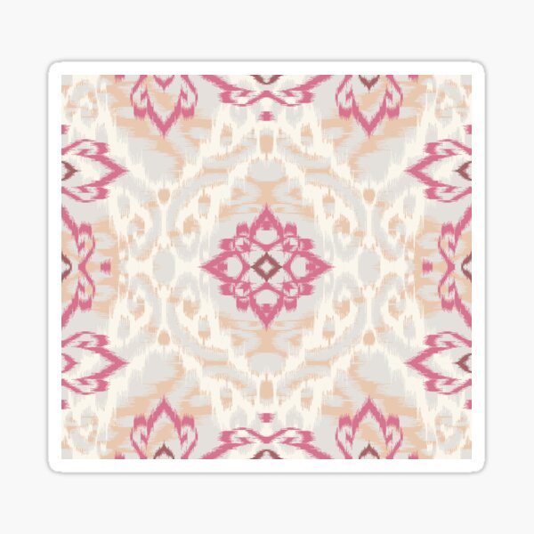 Item preview, modern pink chevron ikat designed and sold by RekhaArtGalaxy.