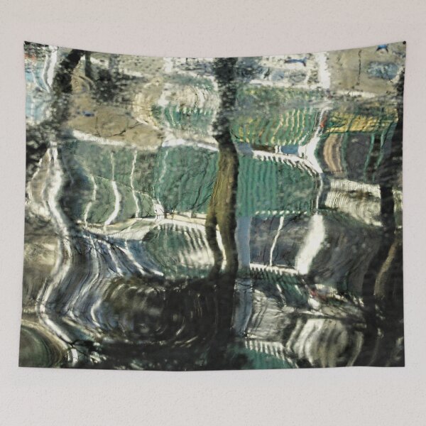 Item preview,  Windows Water Surface Reflection Abstract Urban Lake designed and sold by Anna Lemos.