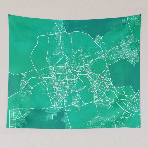 Item preview, Mecca City Map of Saudi Arabia - Watercolor designed and sold by deMAP.
