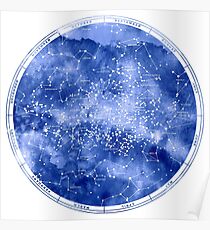 Southern Star Map Poster