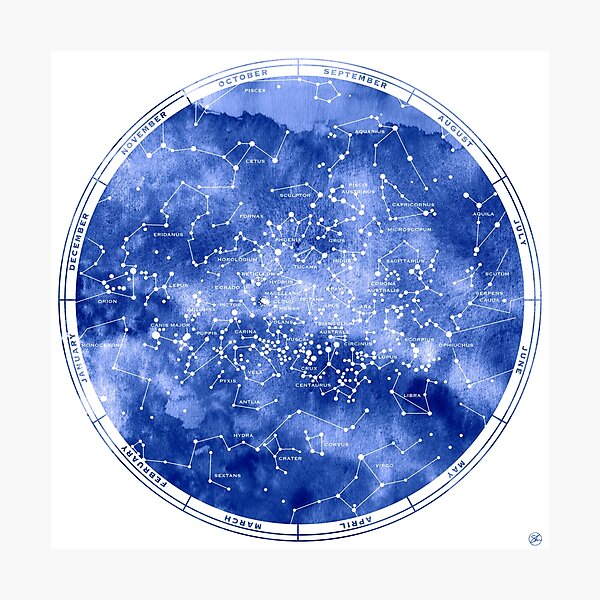 Southern Star Map Photographic Print