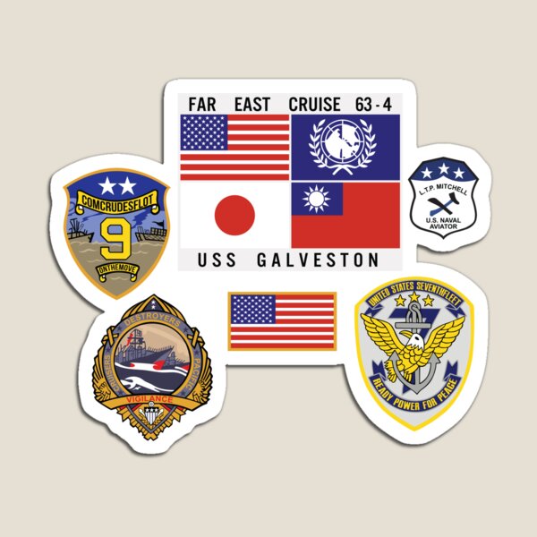 Vista previa del artículo con la obra «USS GALVESTON FAR EAST CRUISE - TOP GUN», diseñado y vendido por VASSdesign.