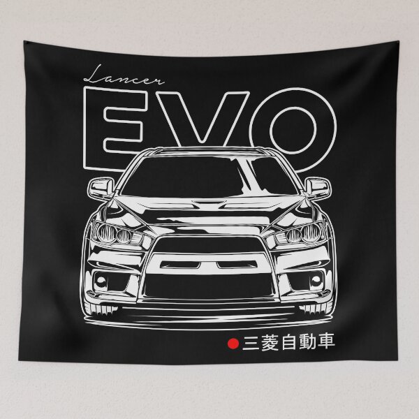Item preview, Lancer Evolution X (White Print) designed and sold by idrdesign.