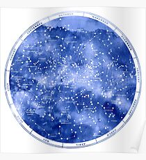 Northern Star Map Poster