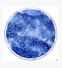 Northern Star Map Photographic Print