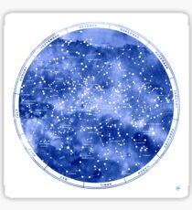 Northern Star Map Sticker