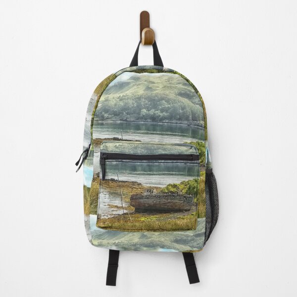 Item preview, Abandoned Boat, Isle of Kerrera, Scotland landscape art designed and sold by BarbaraGlebska.