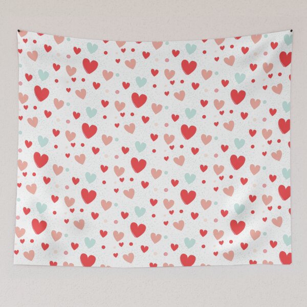 Item preview, Valentines Day seamless background with colorful hearts.  designed and sold by Victoria Riabov.