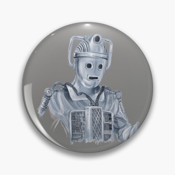 Item preview, The Tomb Cyberman Illustration designed and sold by TakeTwoProps.