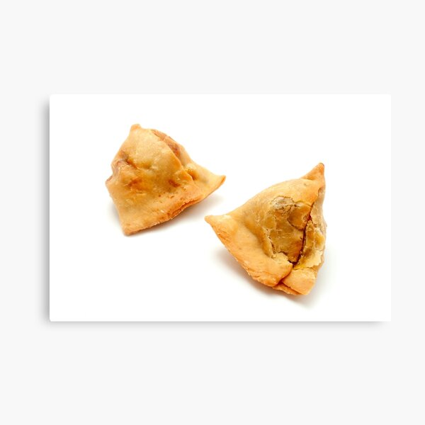 Homemade samosas Canvas Print