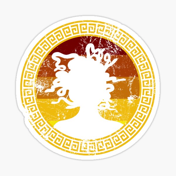 Medusa Greek Mythology Gorgon Greek Myth Sticker