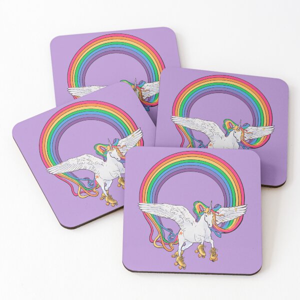 Item preview, Rainbow Pegacorn on Rollerskates designed and sold by krashblamdicute.
