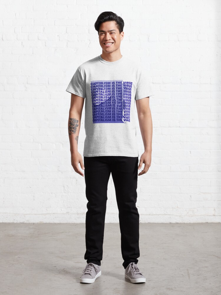 T-shirt classique ''CAPITALISM IS THE VIRUS' : autre vue
