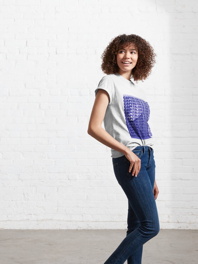 T-shirt classique ''CAPITALISM IS THE VIRUS' : autre vue