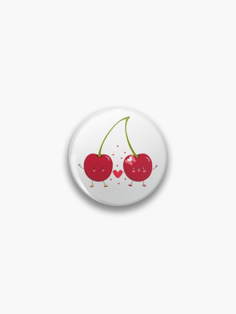 Two funny sweet cherries as lovers love for Valentine's Day | Pin