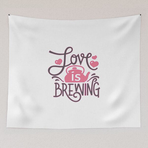 Item preview, Love is brewing t-shirt design designed and sold by zouhairchnafa.