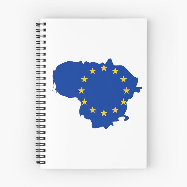Item preview, European Union Flag Map of Lithuania designed and sold by abbeyz71.
