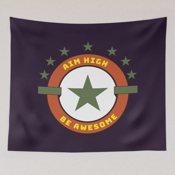 Item preview, Aim High Be Awesome designed and sold by RadhaWords.