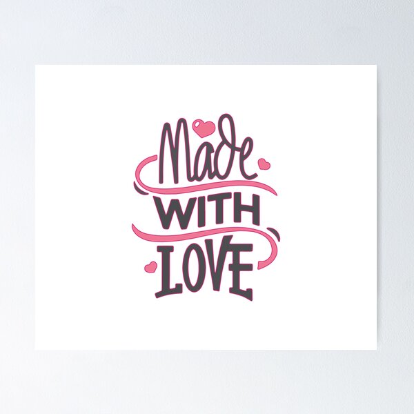 Item preview, Made with love t-shirt design  designed and sold by zouhairchnafa.