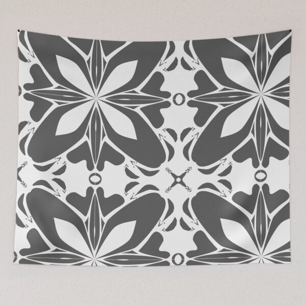 Item preview, Flower Pattern in Black and White Design 511 designed and sold by Artnigel.