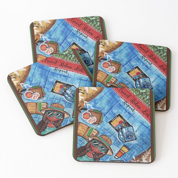 Item preview, Travel relax eat repeat  designed and sold by Hast-nirmit.
