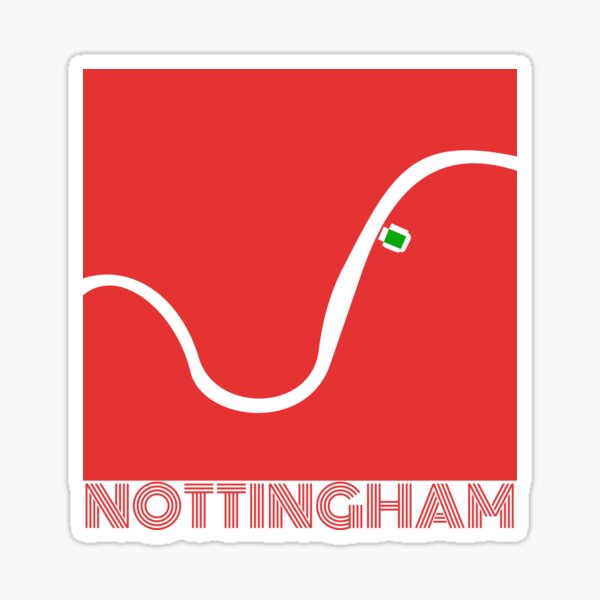 Item preview, Mapa de Nottingham Forest River designed and sold by Ponceston Design.