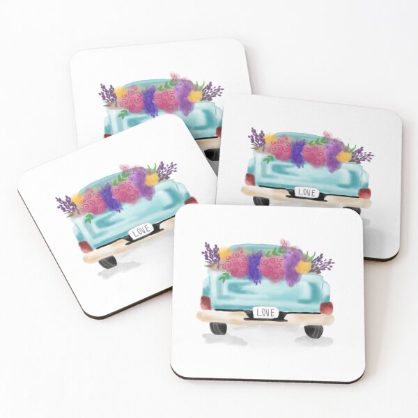 Item preview, Flower Truck License Plate Love designed and sold by sydwhit1.