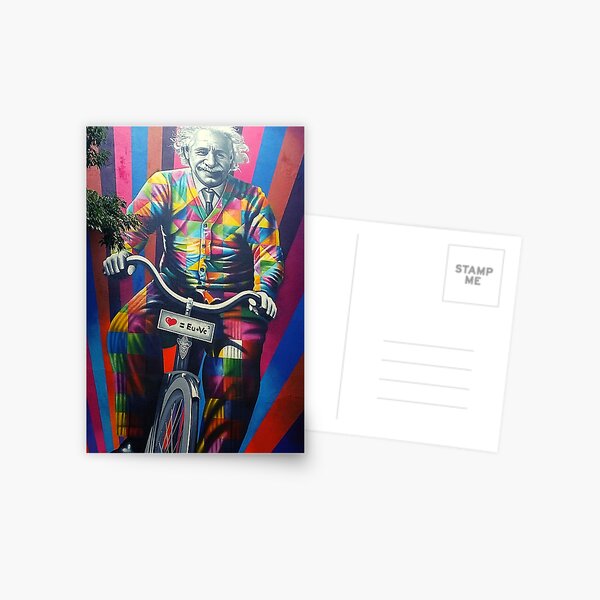 Item preview, Einstein riding a bike. designed and sold by AariciaH.