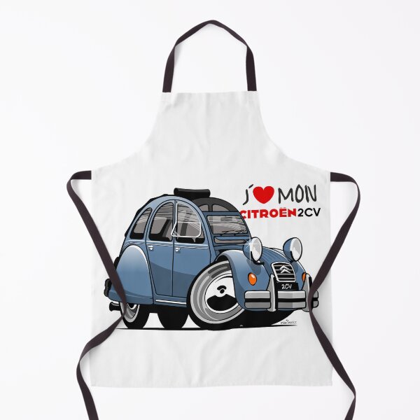 Item preview, Citroën 2CV caricature blue designed and sold by car2oonz.