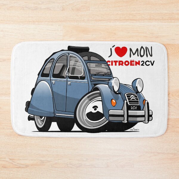 Item preview, Citroën 2CV caricature blue designed and sold by car2oonz.