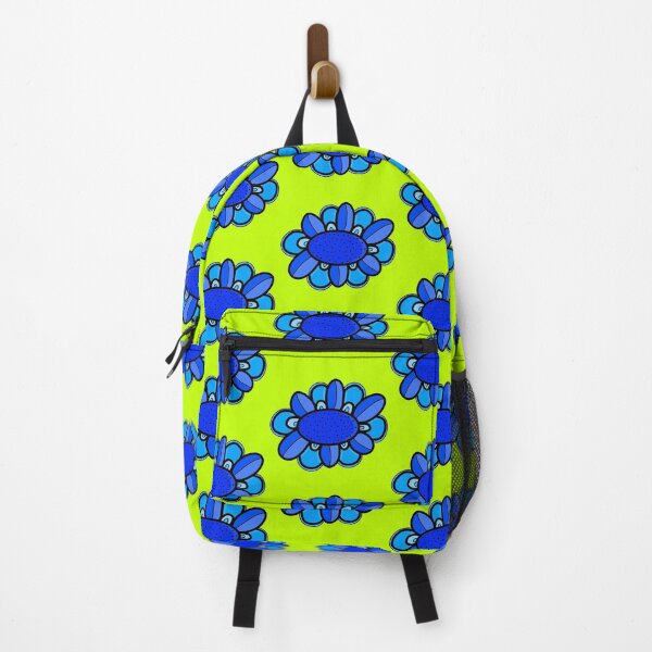 Item preview, bright blue mod flower designed and sold by redstitchlab.