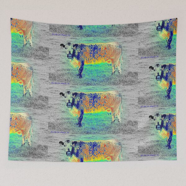 Item preview, FANTASY SPECKLE PARK COLOURFUL COW  designed and sold by Opalbluerose.