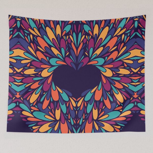 Item preview, Colorful Blossoming Heart designed and sold by kallyfactory.
